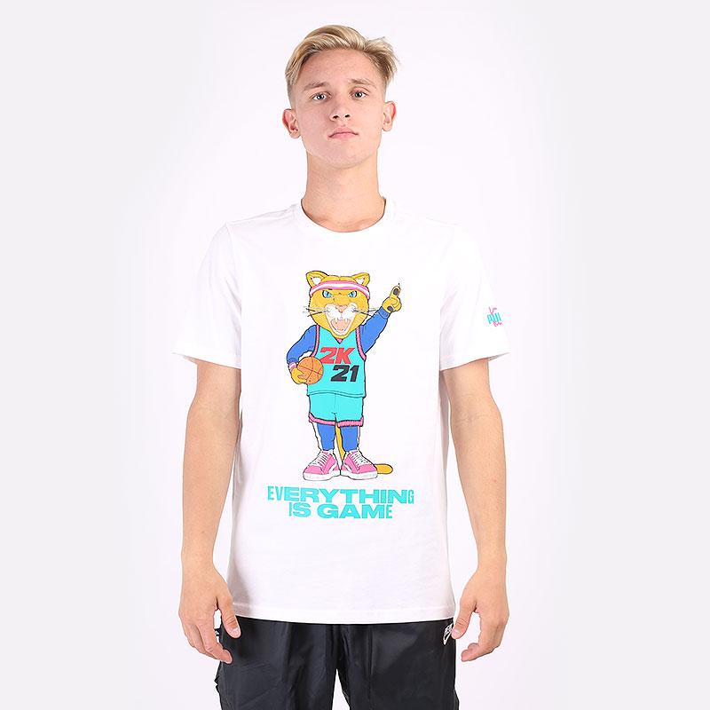 мужская белая футболка PUMA 2K Dylan Tee 53292001 - цена, описание, фото 4